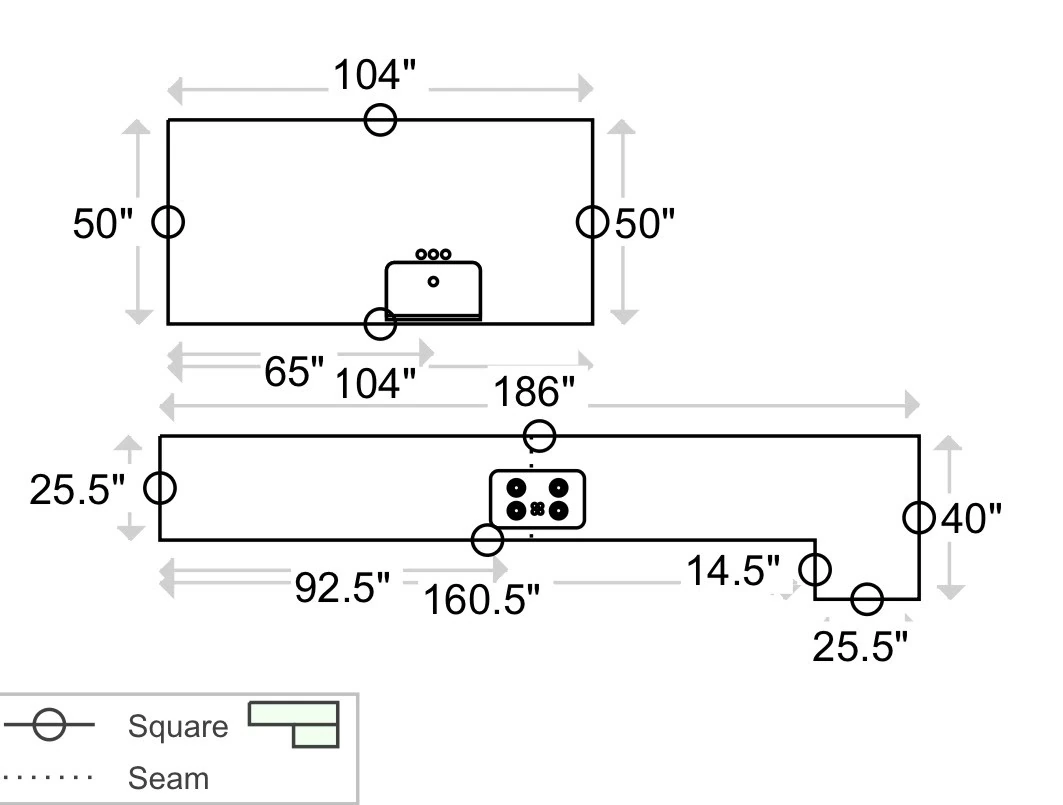 Signature kitchen package dimension drawing