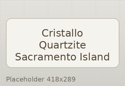 Cristallo quartzite kitchen island with waterfall edge concept